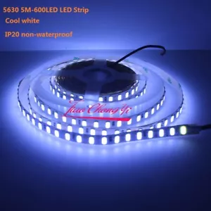 5M 600LED 120LED/M 5630 LED Tira Flexible DC12V Blanco Frío Super Brillante IP20 - Imagen 1 de 4