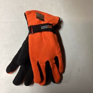 Kentucky Tactical Supply Rugged Outerwear Hunter Orange Thermal Fleece Gloves