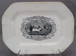 J & T Edwards Boston Mails Gentlemen's Cabin Transferware 9 7/8 Inch Platter - Picture 1 of 13