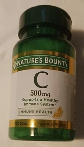 Nature's Bounty Vitamin C, Immune Support, Tablets, 500mg, 100 Ct Exp. 12/2025 - Picture 1 of 1