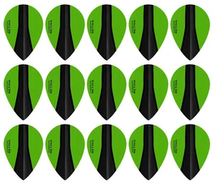 5 New Sets Harrows Retina X Pear Dart Flights – Ships w/ Tracking - Green - Picture 1 of 1