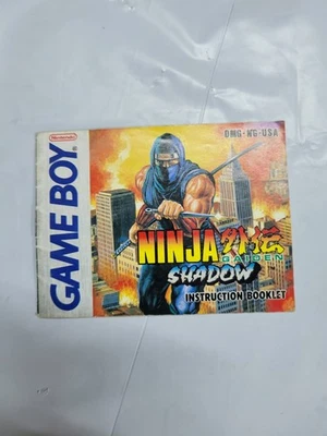 Game Boy Ninja Gaiden Shadow Manual Nintendo GB Original Authentic No Game - Image 1 of 2