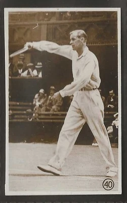 HILL (RJ)-SPORTS SERIES 1934 (F50 LONDON IDOL)-#40- TENNIS - BILL TILDEN - Image 1 of 2