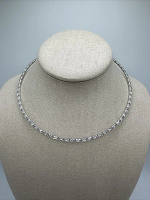 Collar Baguette Flexible Diamonique X Lisa Freed Plateado Foto 1 de 4