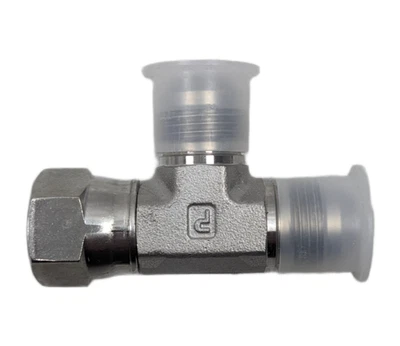 Parker 8 R6X SS Triple-Lok 37° Flare JIC Tube Fitting Stainless Steel Hydraulic - Image 1 of 2