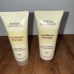 AVEDA Caribbean Therapy Körperreiniger + Körpercreme ~ EINGESTELLT ~ 1,4 Unzen Neu - Bild 1 von 4