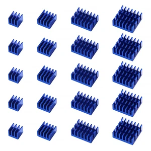20 Pezzi Alluminio Dissipatore Di Calore Kit, Mini Dissipatore Di Calore Circuit - Foto 1 di 12