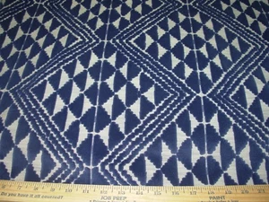 3 4/8 YDS STROHEIM CUT VELVET GEOMETRIC UPHOLSTERY FABRIC FOR LESS - Picture 1 of 3