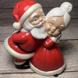 Vintage Ceramic Santa Mrs. Claus Figurine Christmas 4.5x5” - Picture 1 of 6