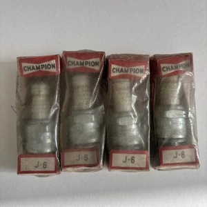 Champion J6 Original Spark Plugs NOS X4 - Picture 1 of 2