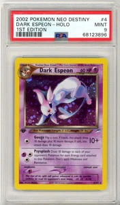 PSA MINT 9 Pokemon TCG Dark Espeon 4/105 Neo Destiny Holo Rare 1st Edition 2002 - Bild 1 von 2
