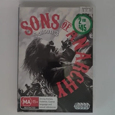 Sons of Anarchy : Season 3 (DVD, 2010)  VGC Disc Details in Pics - Image 1 of 4