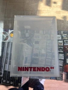 Nintendo 64 N64 Hard Case Display Clamshell OEM Clear Plastic Storage - Picture 1 of 2