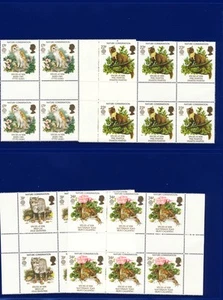 1986 SG1320-1323 17p-34p Europa. Naturschutz Set (4) Dachrinne Blks (6) lcgb - Bild 1 von 2