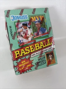 1991 DONRUSS SERIE 2 BASEBALL KARTEN WACHS BOX 36 PACKUNGEN FABRIKVERSIEGELT - Bild 1 von 7