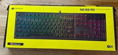 Corsair K60 RGB Pro Mechanical Gaming Keyboard Black - Image 1 of 4