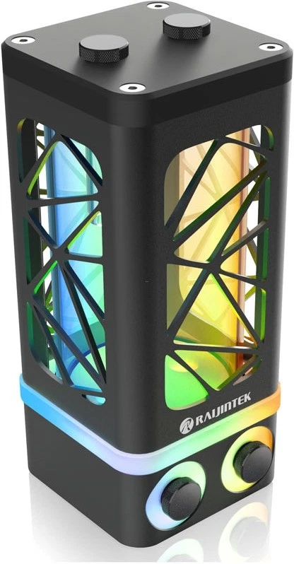 Raijintek ANTILA PURE R100B Ausgleichsbehälter, 172,5mm, ARGB - schwarz - Bild 1 von 3