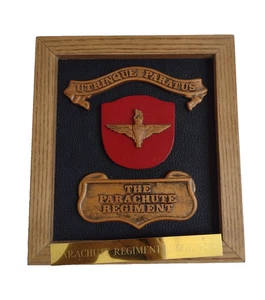 Wall Plaque Featuring The Parachute Regiment British Army Airborne Infantry - Picture 1 of 14