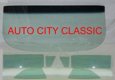 Juego de cuartos de puerta de ventilación parabrisas convertible Ford Fairlane 1959 de vidrio automático verde Foto 1 de 3