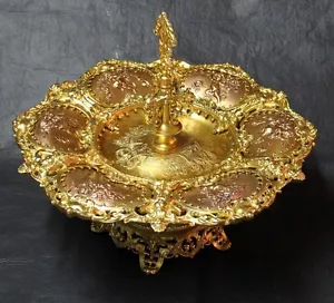 Stunning bronze and metal ormolu centerpiece with angels and griffin 35 cm x 44 - Picture 1 of 5