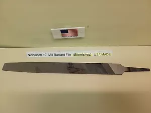 Nicholson 10" Flat Mill Bastard File 0642 21839 Nuevo (Blem con manchas de óxido) EE. UU. - Imagen 1 de 14