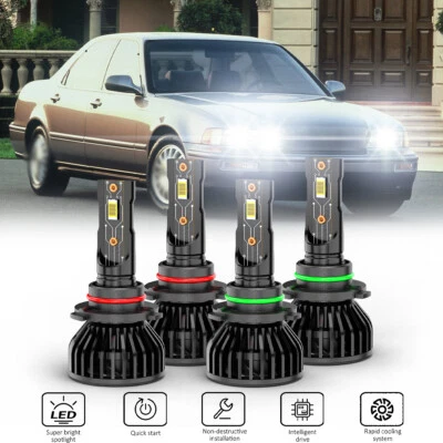 Kit combinado de bombillas LED de haz alto bajo para Acura Legend 1989-1995 Foto 1 de 4