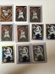 2024 Bowman Chrome Dylan Crews Rookie AI (5) Rising Infernos (1) Power Up (4) RC - Bild 1 von 5