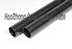 3k Carbon Fiber Tube /Tubing 20mm 21 22mm 23 24mm 25mm 26mm 27mm 28mm 29 30mm UK - Picture 1 of 3