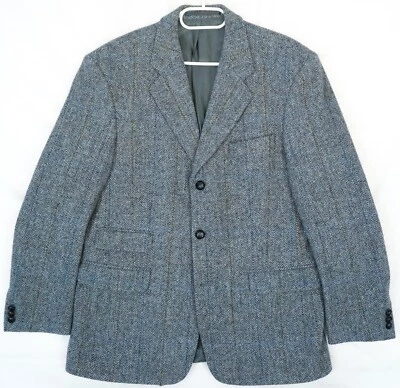 Abrigo Blazer Deportivo Harris Tweed Frankonia Gris Lana Para Hombre Talla 40R 50 EU Foto 1 de 4