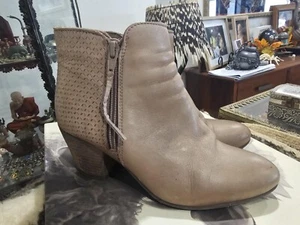 EOS Made in Portugal Genuine Soft Leather Ankle Boots Leather Lined Zip 37 - Picture 1 of 5