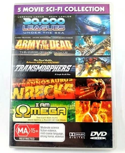 5 Movie Sci-Fi Collection 2 x DVDs I am Omega, 30,000 Leagues Rated MA15+. - Bild 1 von 5