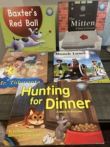 Set Of 5 Vtg Homeschool Teacher Big Lap Books Shared Reading Fountas & Pinnell - Picture 1 of 9