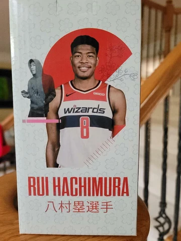 NEW RUI HACHIMURA Washington Wizards NBA Bobblehead Stadium Give Away (SGA) RARE Cover