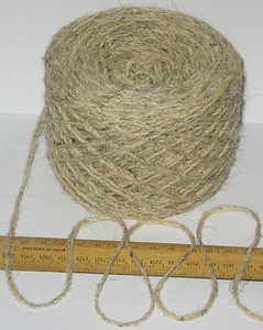 100g 100% undyed British Swaledale Aran knitting / rug wool Natural Cream Grey - Picture 1 of 4