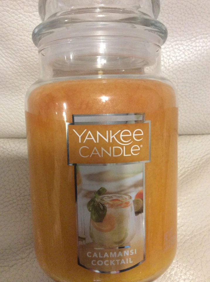 Tarro grande de cóctel Yankee Candle Calamansi 22 oz ¡NUEVO! Envío Gratis Verano Naranja Foto 1 de 1