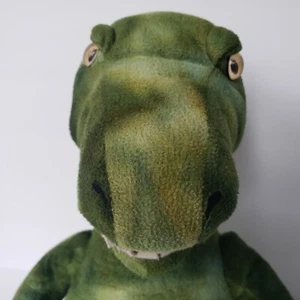 "Build A Bear Workshop BABW Peluche Verde T-Rex Cabeza de Títere Juguete Muñeca 17" - Imagen 1 de 12