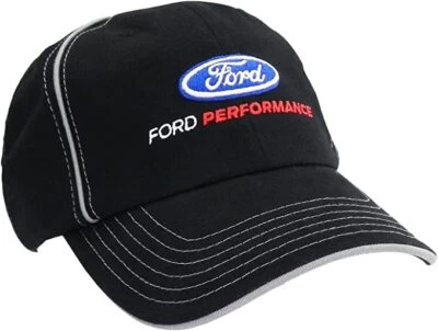 Gorra de béisbol Ford Performance Logo Car Racing Hat negra con licencia oficial Foto 1 de 3