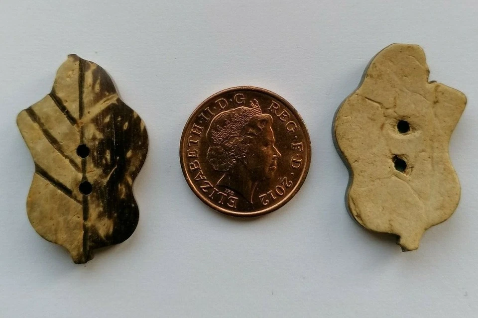 NATURAL & GENUINE COCONUT CRAFTS SEWING CARD MAKING SCRAPBOOKING BUTTONS - BT033 - Image 1 of 1