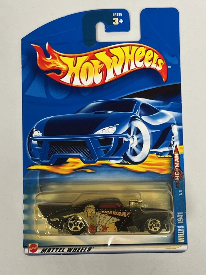 Hot Wheels 2002 He-Man Series #91 '41 Willys Coupe Black A28 - Image 1 of 2