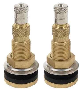 TR618A 1-7/8" Tractor Air Liquid Tubeless Tire Brass Valve Stem Pack of 2 - Picture 1 of 2
