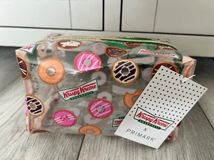 KRISPY KREME DOUGHNUTS @PRIMARK..CLEAR MAKEUP BAG..BRAND NEW WITH TAGS - Picture 1 of 3