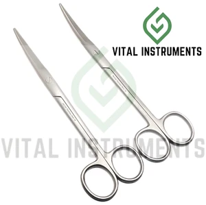 2 Mayo Dissecting Scissors 6.75" Curved German Steel Surgical Dental Veterinary - Picture 1 of 1