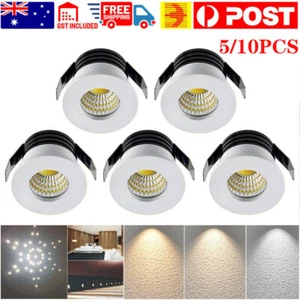 5/10Pcs 3W LED Recessed Small Cabinet Mini Spot Lamp Ceiling Downlight Fixtures - Picture 1 of 15