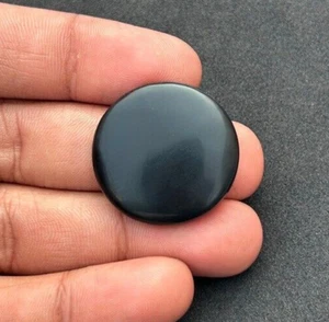Black Shungite gemstone Natural Cabochon Loose Stone For Jewelry 44 Cts. ME-8857 - Picture 1 of 3