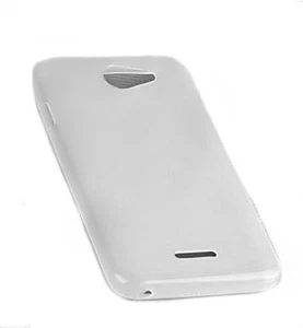 Funda protectora de silicona de poliuretano termoplástico en Foggy para HTC Desire 516 + protector de pantalla - Imagen 1 de 2