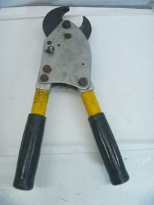 HK Porter 6990FS 14" Professional Hand Tool Ratchet Cable Wire Cutter HKP AS IS - Picture 1 of 9