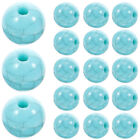 100 Türkisfarbene Runde Abstandshalter Perlen für Schmuckherstellung
