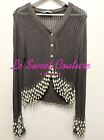 ZARA WOMAN NWT SS24 KNIT CARDIGAN FRINGING AND FAUX PEARL BEADS GREY 3969/003