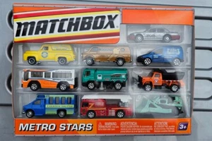 MATCHBOX 2010 METRO STARS 10 PACK CARS NEAR MINT VHTF SEALED UNOPENED BOX GOOD - Picture 1 of 5