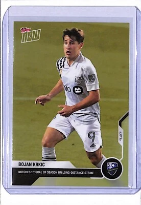 2020 TOPPS NOW MLS #29 BOJAN KRKIC - PRINT RUN 36 - NOTHCES 1ST GOAL OF SEASON! - Image 1 of 2